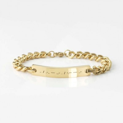 Pulsera Grabada Personalizada Con Grabado Chapado En Oro