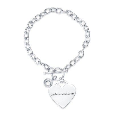 Pulsera de abalorios personalizada con colgante de piedra natal