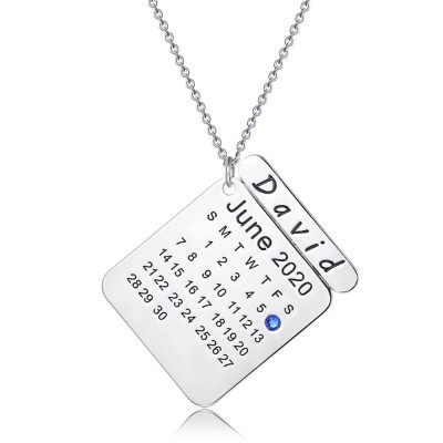 Collar Calendario Personalizado con Grabado