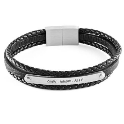 Pulseras de cuero de cuero baratas - Adorlla.es