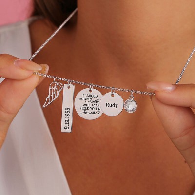 Collar conmemorativo personalizado I'll Hold You In My Heart