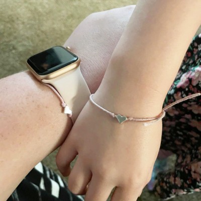 Primer día de sexto grado Pulseras Pulseras a juego Pulseras de corazón